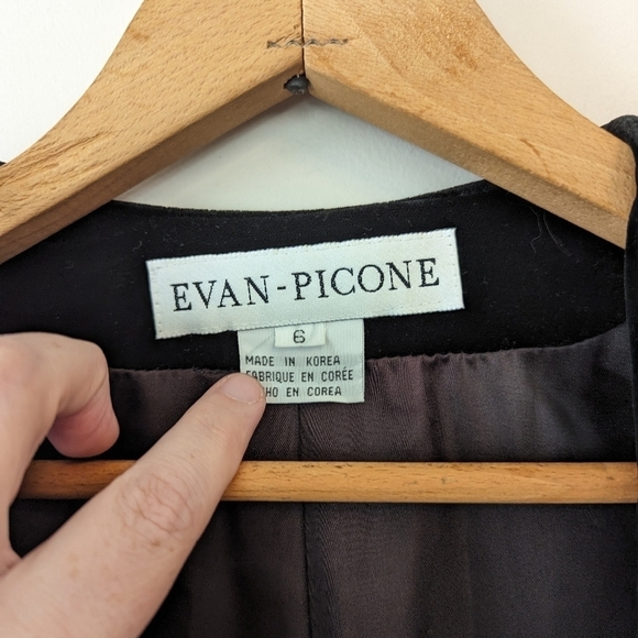 Vintage Green Velvet Single Button V-neck Blazer - Picture 11 of 12